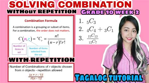 How To Solve Combination With And Without Repetition Grade 10 Lesson