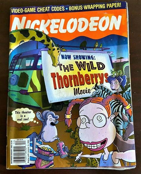 Nickelodeon Magazine December2002january2003 Wild Thornberrys Cover