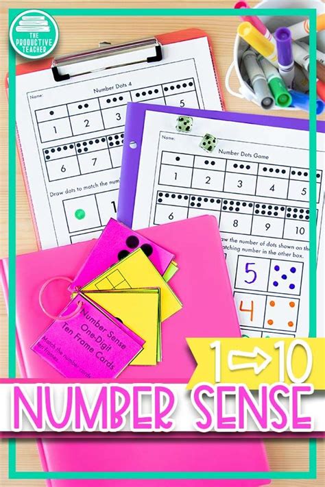 Number Sense Worksheets 1 10 Kindergarten Math Activities Number