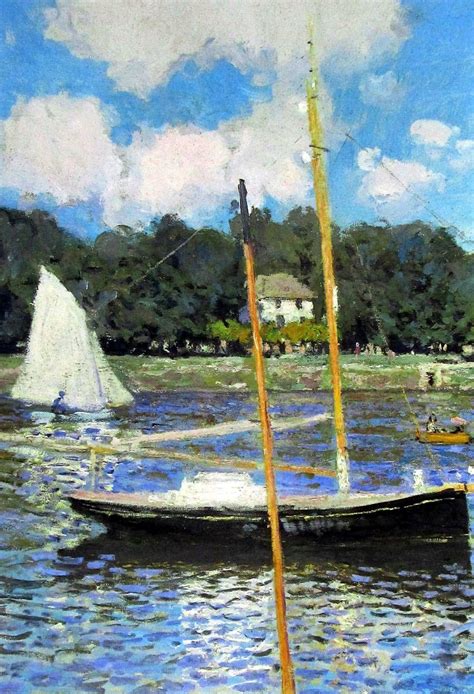 The Bridge At Argenteuil Claude Monet Painting 1874 Oil On Canvas