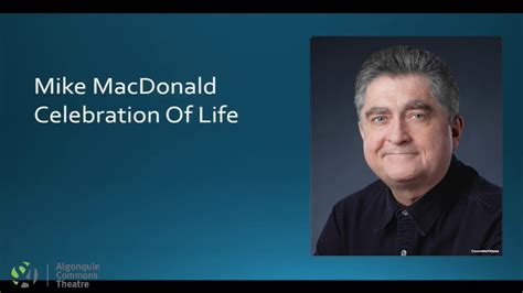 Mike Macdonald Celebration Of Life Part 1 Youtube