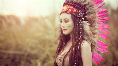 Wallpaper Id 845944 Women Asian 1080p Headdress Photography Model Native American
