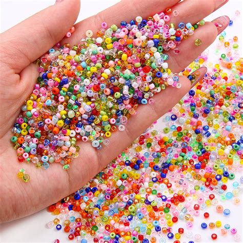 8 0 Mixed Color Seed Beads 3mm Multi Color Seed Beads Two Etsy