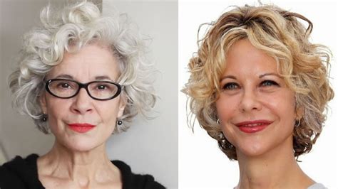Curly Short Hairstyles For Older Women Over 50 To 60