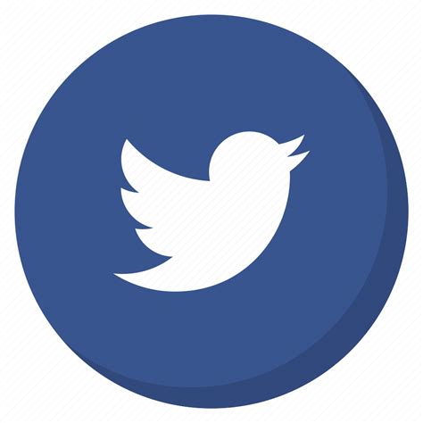 Bird Circle Darkblue Media Social Tweet Twitter Icon Download