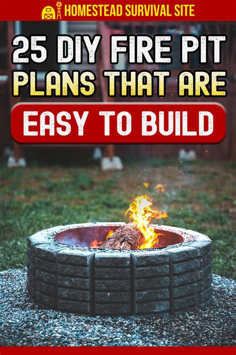 25 Diy Fire Pit Plans That Are Easy To Build Homestead Survival Site