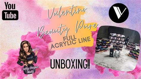 Valentino Beauty Pure Full Acrylic Line Unboxing Youtube