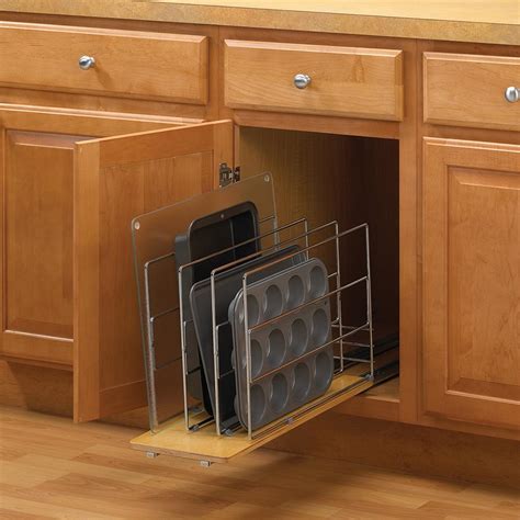 Pull out storage uni (1). Knape & Vogt 14 in. H x 9 in. W 22 in D Pull-Out Tray ...