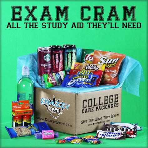 Get the best collection of #birthday #gift boxes for your college going children. Exam Cram College Care Package | College gifts, Restaurant ...