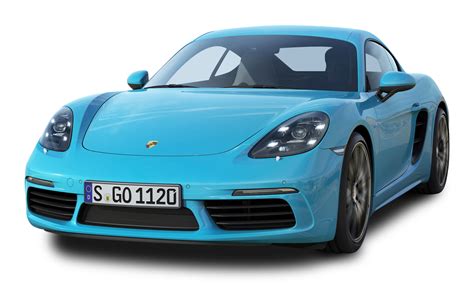 Download Porsche 718 Cayman S Blue Car Png Image For Free