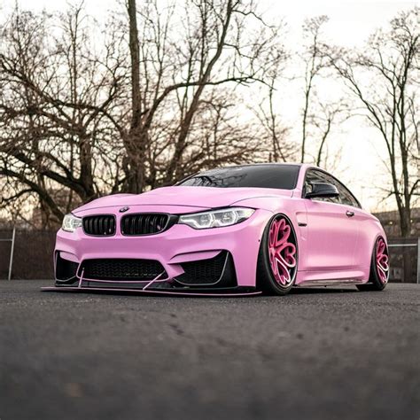 Pink Colour Bmw M4 Car Bmw Cute Car Pink Bmw Pink Cars Pink