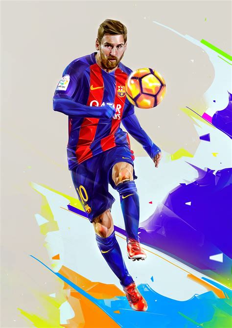 Football Players In Action On Behance Football Player Messi Football