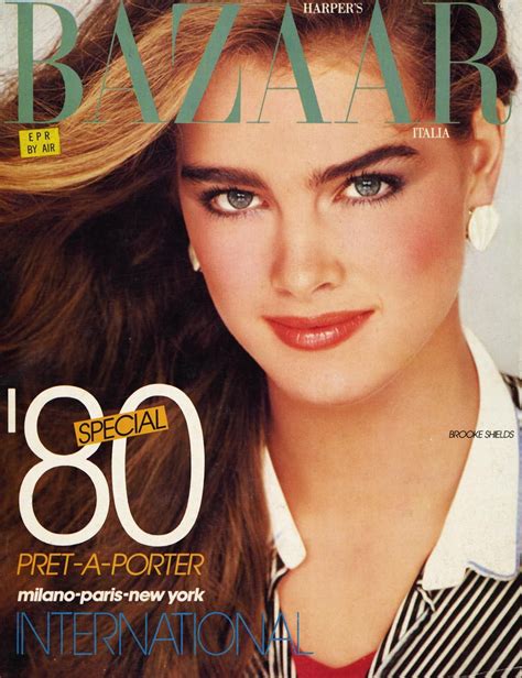 Brooke Shields Harpers Bazaar Italia January 1980 Donne