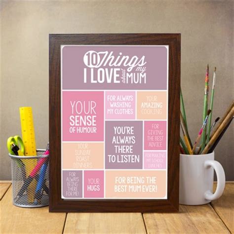 10 Things Love About Mom Frame