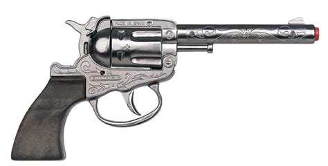 Gonher Fake Revolver Pistol Metal Cap Gun Cowboy 12 Shot Toy Costume