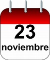 Que se celebra el 23 de noviembre - Calendario