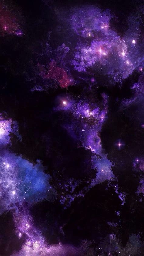 Beautiful Purple Galaxy Wallpaper 4k Iphone Wallpaper