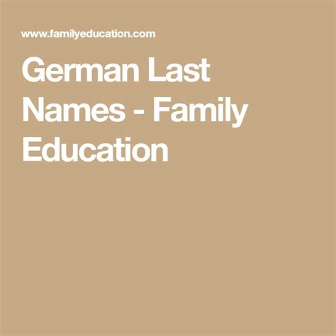 German Last Names And Meanings German Last Names German Ancestry Genealogy Family Tree Genealogy