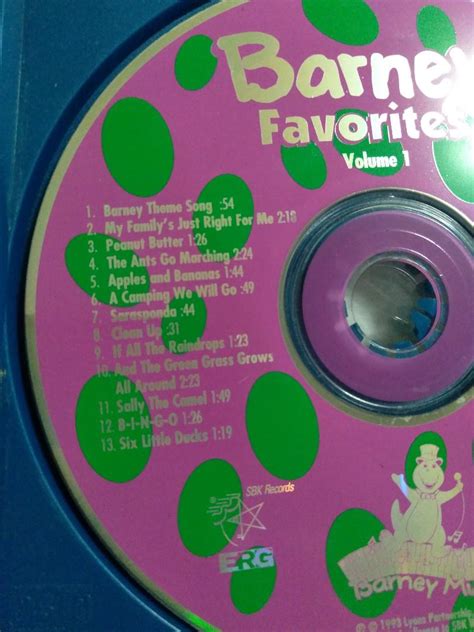 Barney S Favorites Volume 1 CD Audio Original On Carousell