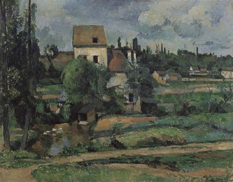 Mill On The Couleuvre At Pontoise Paul Cezanne Malmo Sweden Oil