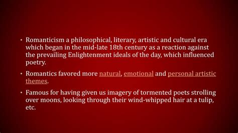 Ppt Romantic Poetry Powerpoint Presentation Free Download Id2202672