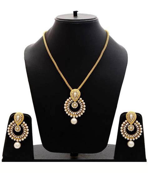 Buy 1 Get 1 Gold Pearl Necklace Sets Shree Sai Trading 2416681