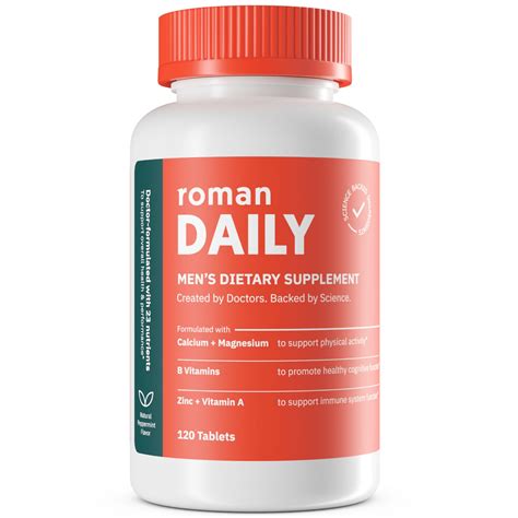 Roman Daily Multivitamin For Men 120 Tablets 23 Nutrients Sugar Free