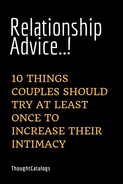10 things couples should try at least once to increase their intimacy