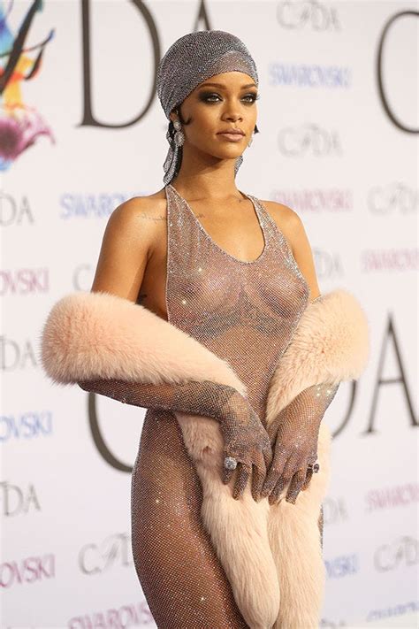 Rihanna Diamond Dress CFDA Awards 2014