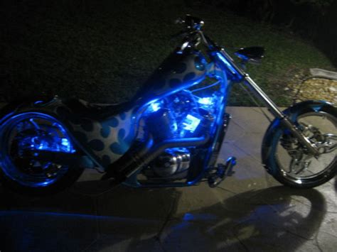 Miami Choppers Custom Built Chopper Electric Blue Beautiful No Reserve