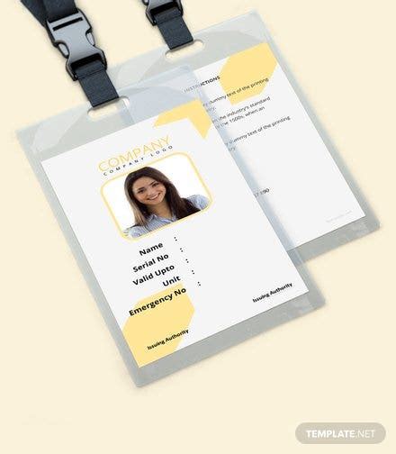 Our free badge maker allows you to customize any id! Corporate Blank ID Card Template: Download 128+ Cards in Word, Pages | Template.net