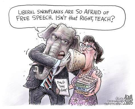 Gop Free Speech News Justin Political Cartoon