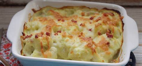 Chou- fleur gratiné aux courgettes et béchamel
