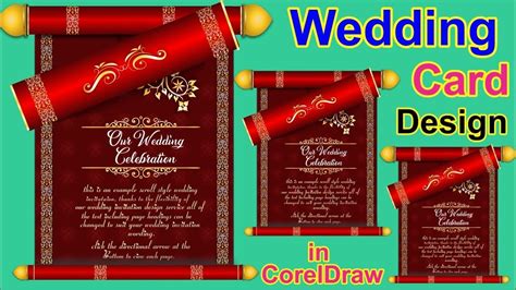 How To Design Wedding Invitations Card In Coreldraw Full Beginners