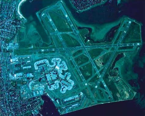 Aerial View Of Logan International Airport Boston Download