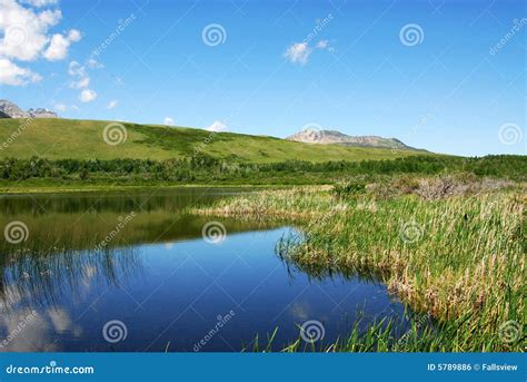 Sky Foothills And Lake Stock Photo Image Of Layers Canadian 5789886