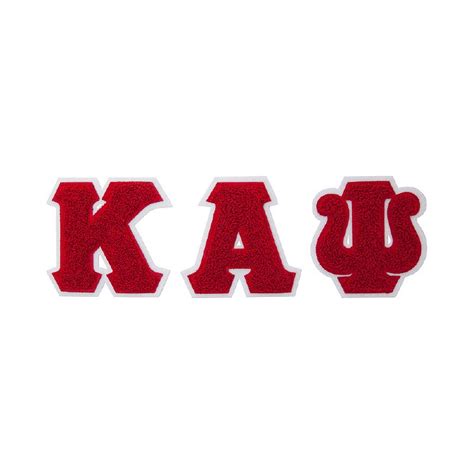 Slide animations are currently not supported by slideshare.net. Kappa Alpha Psi Chenille Letter Set - The College Crib