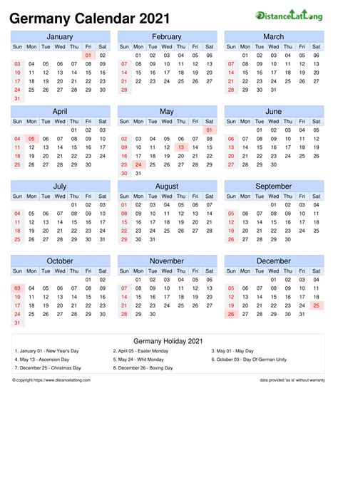 Calendar Week 2021 Germany Learn The Days Of The Week In German