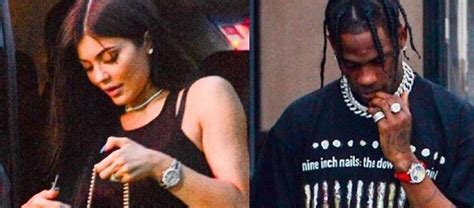 Kylie Jenner Travis Scott Engaged Reality Star Spotted Wearing