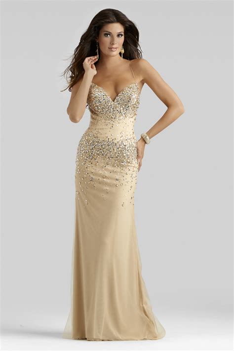 Clarisse 2014 Champagne Gold Beaded Elegant Prom Dress 2400