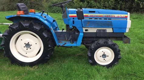 Mitsubishi Mt1601d 4wd Compact Tractor With 4ft Flail Mower For Sale