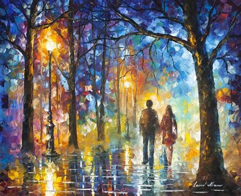 Love Is In The Air — Palette Knife Oil Painting On Canvas By Leonid Afremov Painting Art