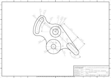 오토캐드연습도면2d Cad Drawing Practice 328 Study Cadcam Autocad Drawing