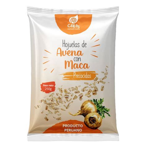 Hojuelas De Avena Con Maca Precocida 250g Caxas Superfoods