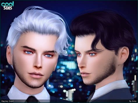 My Sims 4 Blog Anto Electric Hair For Males Tsr