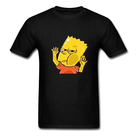 2018 Bart Simpson T Shirt Graphic Mens Tee Shirt 100 Cotton Summer