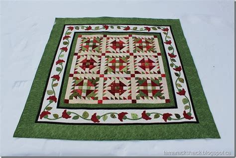 Tamarack Shack Applique Border Quilt