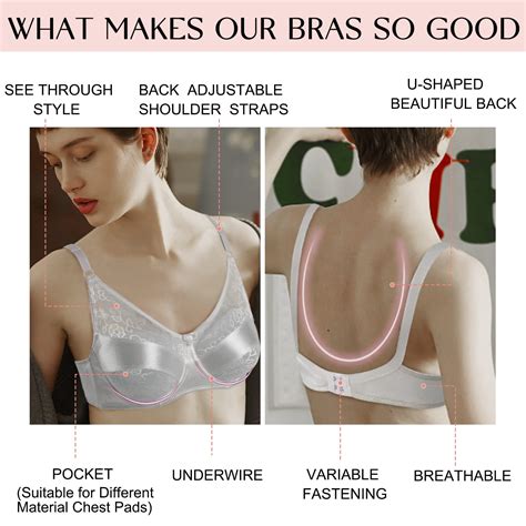 Vollence Silicone Breast Form Pocket Bra For Mastectomy Crossdresser