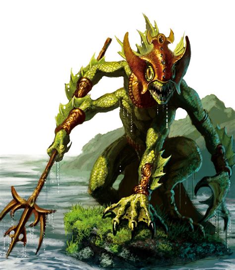 Sahuagin Fantasy Monster Fantasy Creatures Monster Art