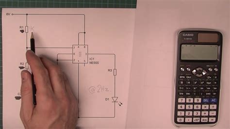 The threshold input (pin 6) is connected to ground to ensure that it cannot reset the bistable circuit as it would in a normal timing application. Tutorial: 555 astable timer resistor and capacitor ...